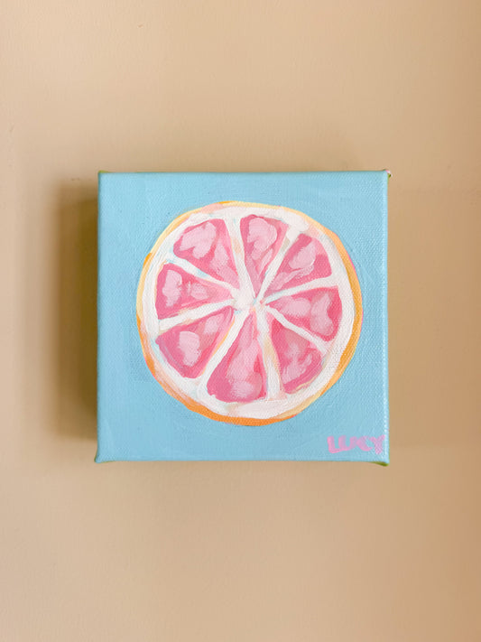 Pink lemon slice